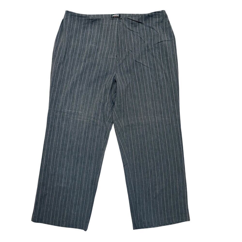 Vintage Y2K Avenue Gray Pink Pinstripe Dress Pants Size 20